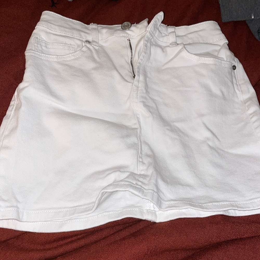 White Mini Skirt